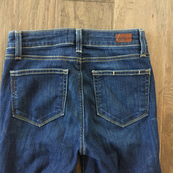 Paige High Rise Bell Canyon Flare Jeans 24 Dark - Picture 5 of 7